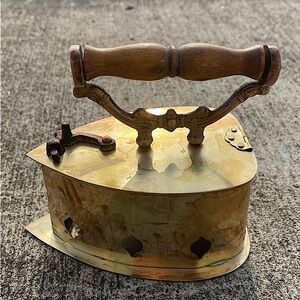 Vintage Brass Iron Trinket Box